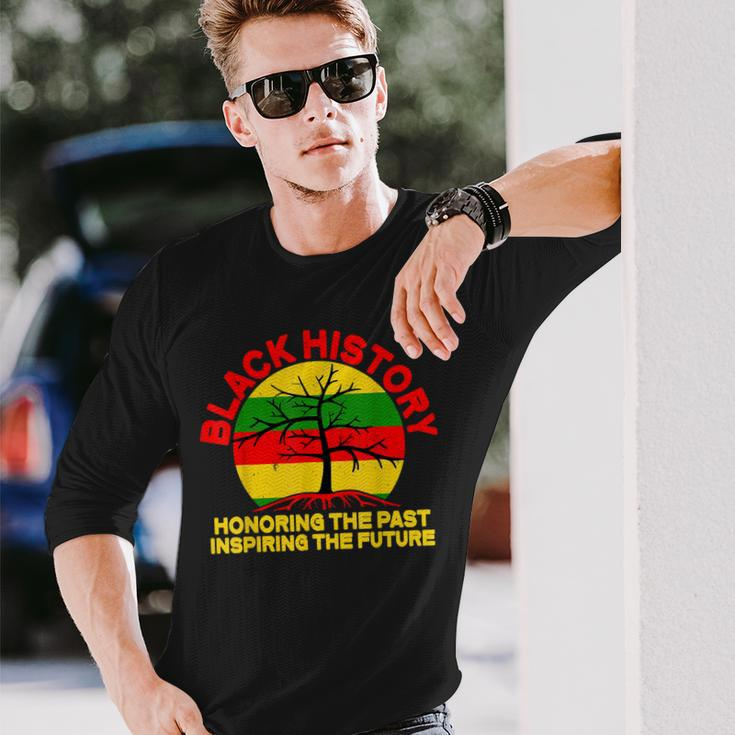 Black History Honoring The Past Inspiring The Future Long Sleeve T-Shirt T-Shirt Gifts for Him