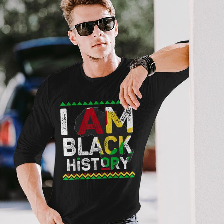 I Am Black History Month African American Pride Celebration V27 Long Sleeve T-Shirt Gifts for Him