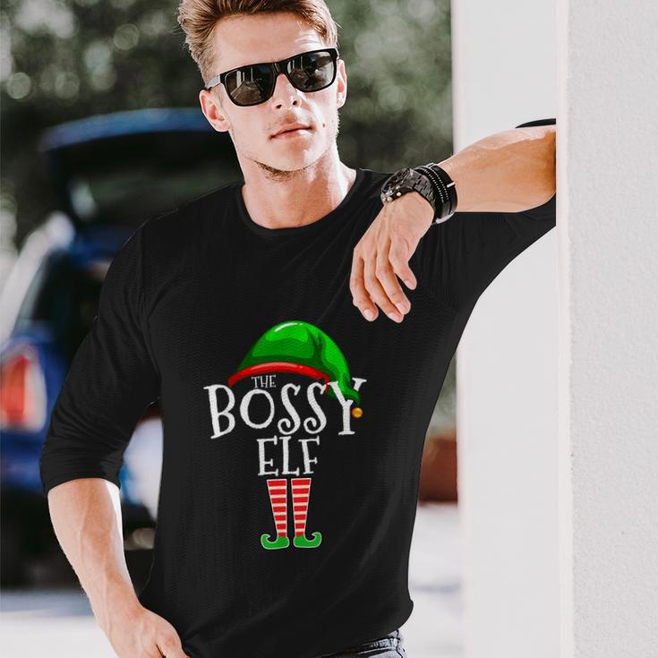 The Bossy Elf Group Matching Christmas Long Sleeve T-Shirt Gifts for Him