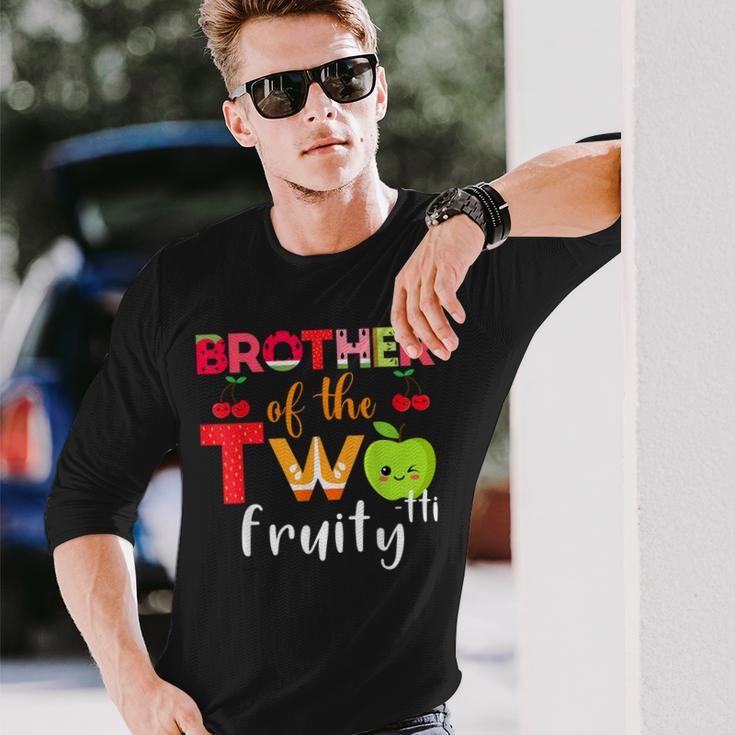Brother Of The Twotti Frutti 2Nd Birthday Party Fruit Themed Long Sleeve T-Shirt T-Shirt Gifts for Him