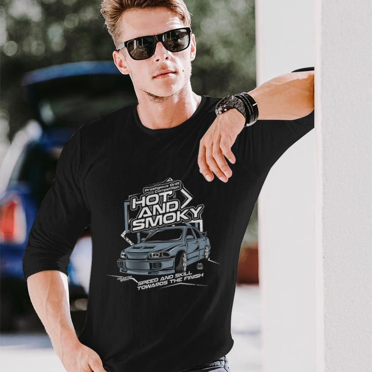 Car Hot And Smoky Long Sleeve T-Shirt Gifts for Him