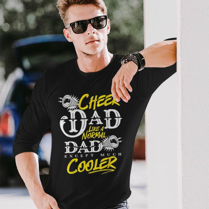 Cheer Dad Daddy Father Day Sport Cheerleader V2 Long Sleeve T-Shirt Gifts for Him
