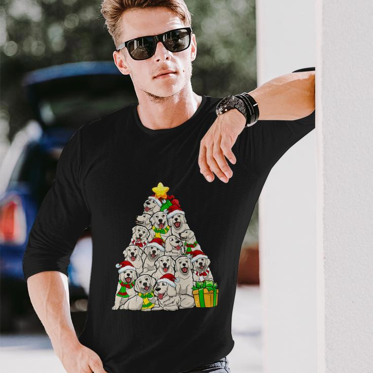 Christmas Golden Retriever Pajama Shirt Tree Dog Xmas Long Sleeve T-Shirt Gifts for Him