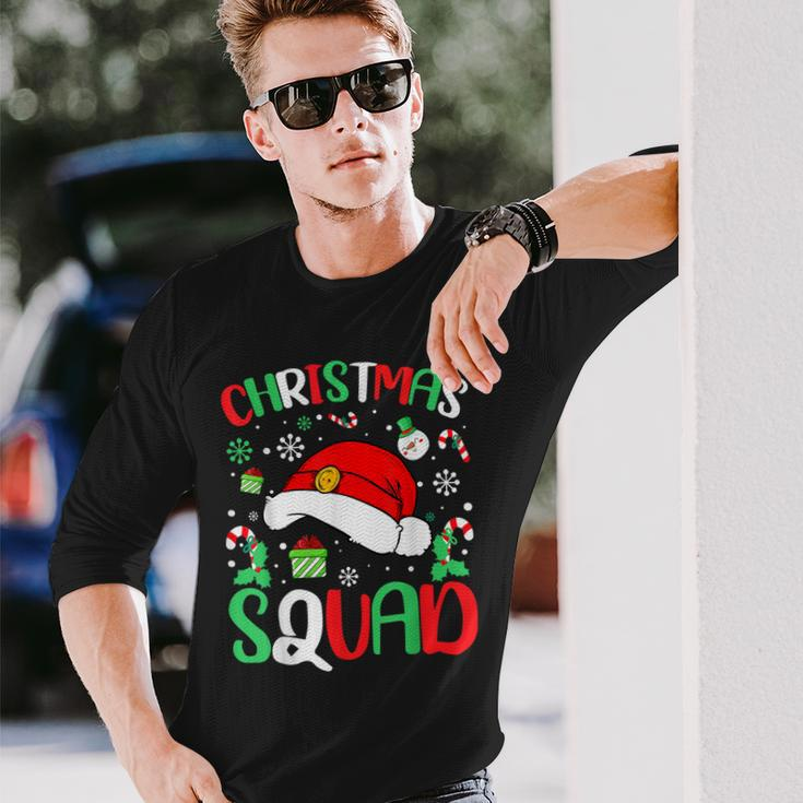 Christmas Squad Family Group Matching Christmas Party Pajama Men Women Long Sleeve T-shirt Graphic Print Unisex Gifts for Him