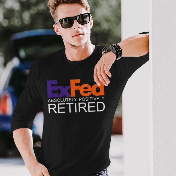 Co-Worker Federal Ex Fed Happy Retirement Party Long Sleeve T-Shirt T-Shirt Gifts for Him