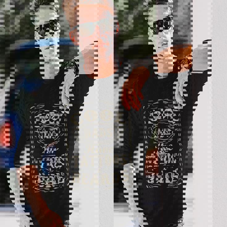 Cool Vintage Dads Have Tattoos And Beards Awesome Dads Long Sleeve T-Shirt T-Shirt Gifts for Him Cool Vintage Dads Have Tattoos And Beards Awesome Dads Long Sleeve T-Shirt T-Shirt Gifts for Him