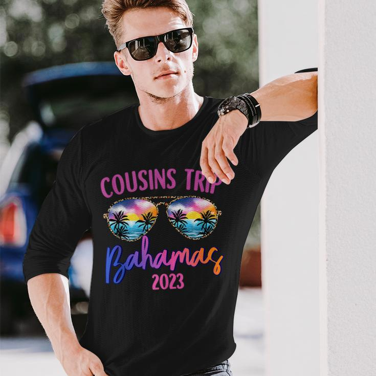 Cousins Trip Bahamas 2023 Sunglasses Summer Vacation Long Sleeve T-Shirt T-Shirt Gifts for Him