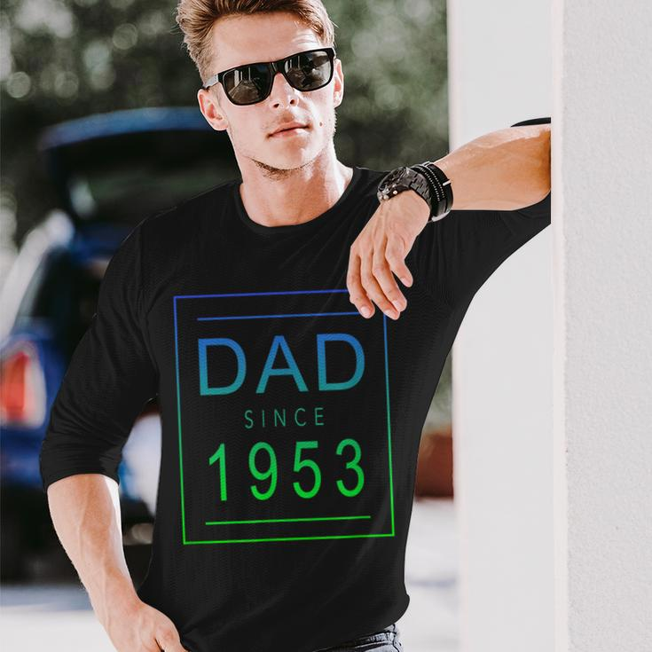 Dad Since 1953 53 Aesthetic Promoted To Daddy Father Bbjzds Long Sleeve T-Shirt T-Shirt Gifts for Him