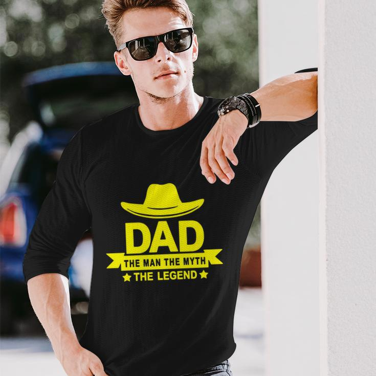 Dad The Man The Myth The Legend Long Sleeve T-Shirt Gifts for Him
