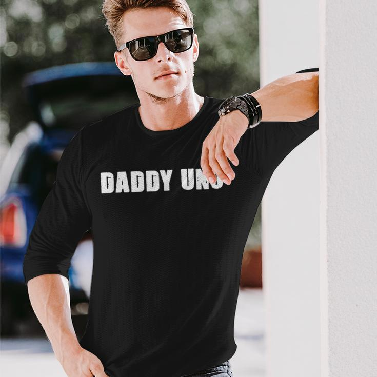 Daddy Uno Number One Best Dad 1 Long Sleeve T-Shirt T-Shirt Gifts for Him