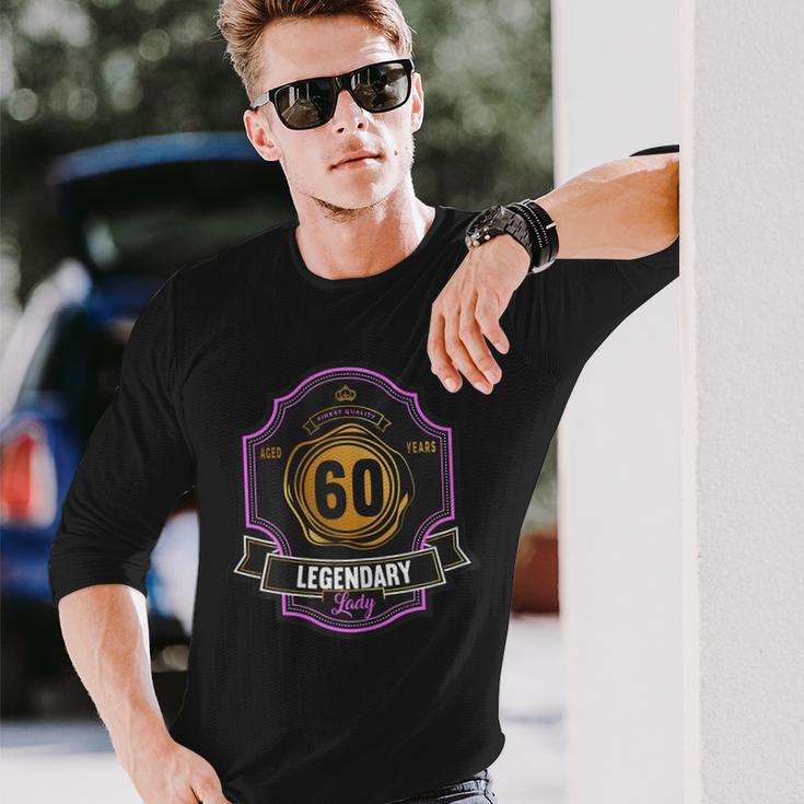 Damen 60 Geburtstag 60 Jahre Aged 60 Years Whisky Whiskey Langarmshirts Geschenke für Ihn