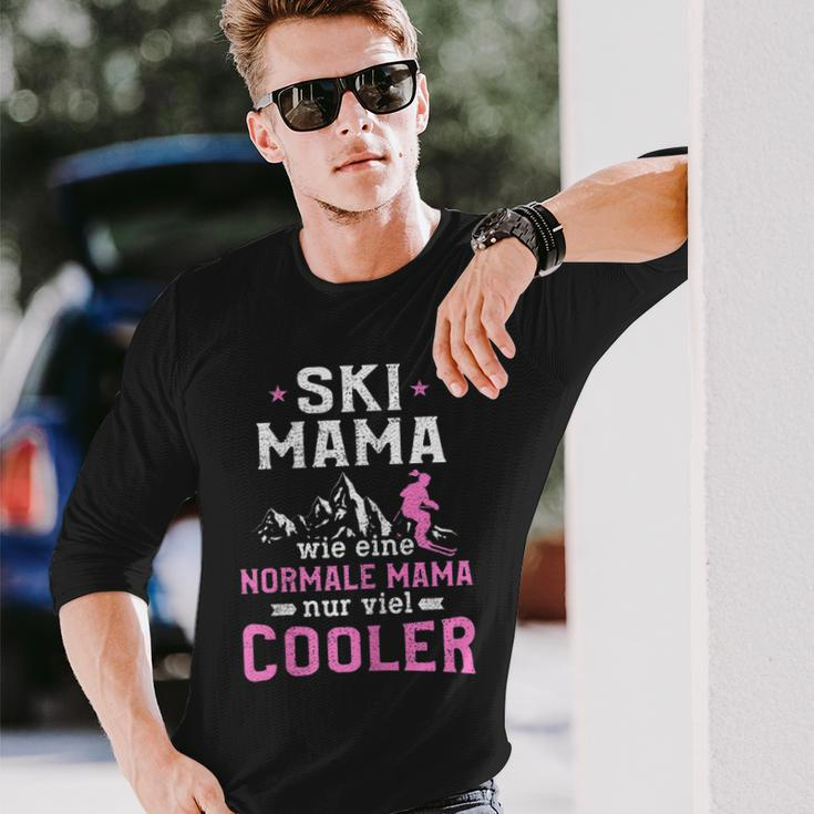 Damen Apres Ski Party Mama Skifahrerin Wintersport Frauen Langarmshirts Geschenke für Ihn