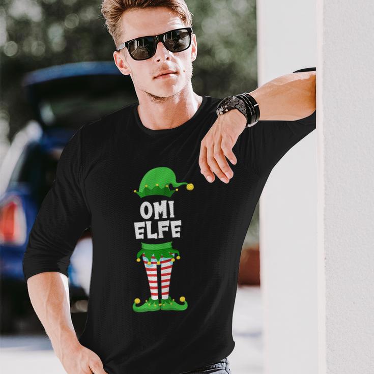 Damen Omi Elfe Oma Partnerlook Familien Outfit Weihnachten Langarmshirts Geschenke für Ihn