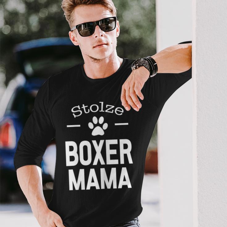 Damen Stolze Boxer Mama Dog Hunde Mutter Haustier Langarmshirts Geschenke für Ihn