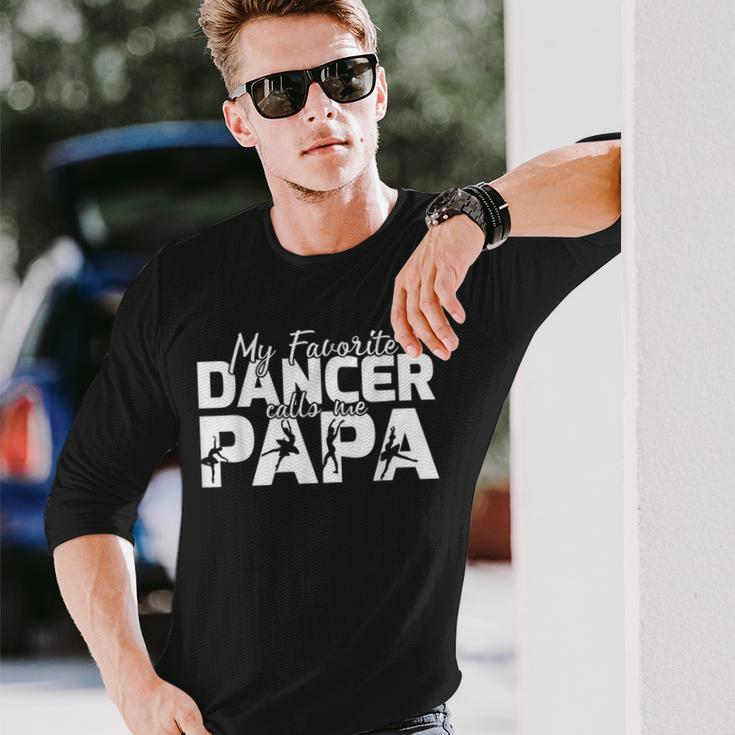 Dance Dad Dancing Daddy Proud Dancer Dad I Finance V2 Long Sleeve T-Shirt Gifts for Him