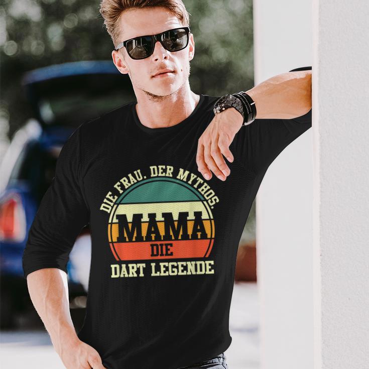 Dart Mama Mutter Dartsspieler Darts Langarmshirts Geschenke für Ihn