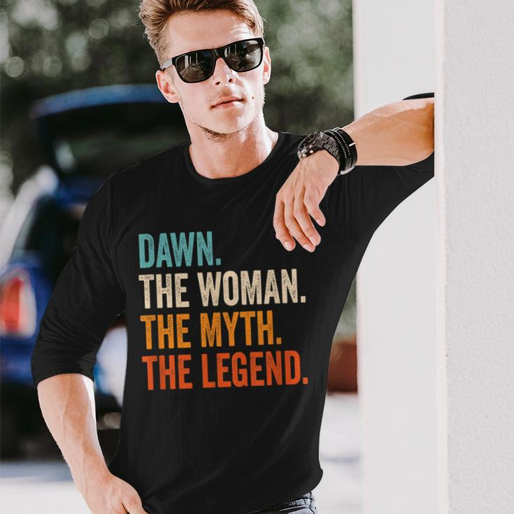Dawn The Woman The Myth The Legend First Name Dawn Long Sleeve T-Shirt Gifts for Him