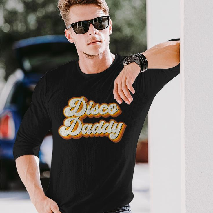Disco Daddy Retro Matching 60S 70S Party Costume Dad Long Sleeve T-Shirt Gifts for Him
