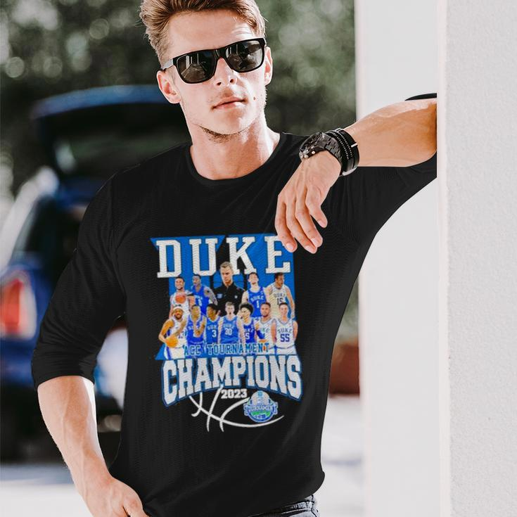 Duke Team 2023 Acc Men’S Basketball Tournament Champions Long Sleeve T-Shirt T-Shirt Gifts for Him