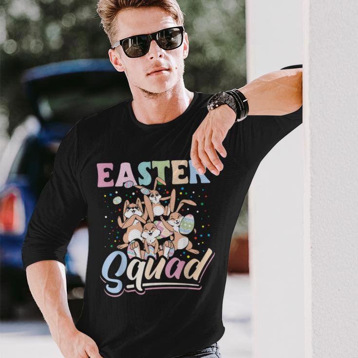 Easter Squad Bunnies Easter Egg Hunting Bunny Rabbit Long Sleeve T-Shirt T-Shirt Gifts for Him