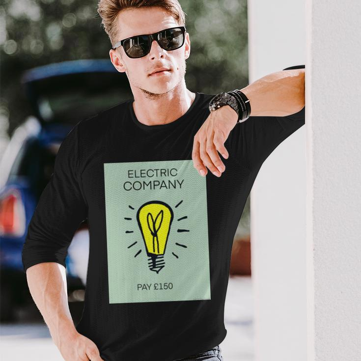 Electric Company Monopoly Long Sleeve T-Shirt Gifts for Him