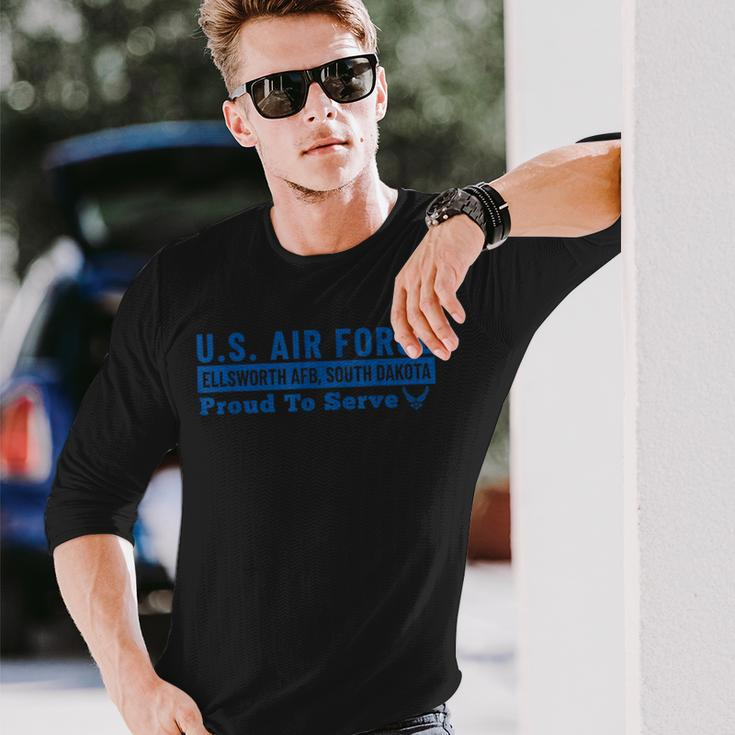 Ellsworth Air Force Base South Dakota Usaf Ellsworth Afb Long Sleeve T-Shirt Gifts for Him