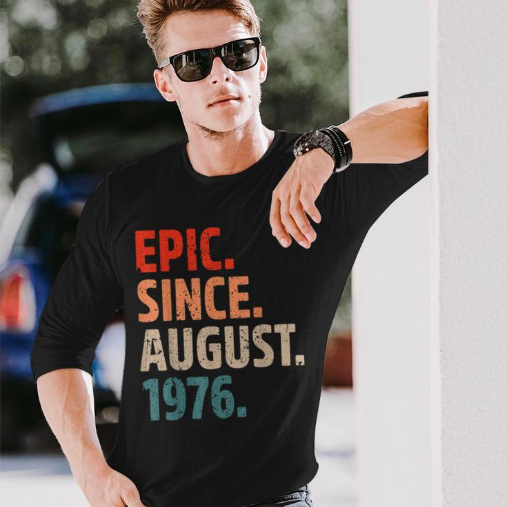 Epic Since August 1976 46 Jahre Alt 46 Geburtstag Vintage Langarmshirts Geschenke für Ihn