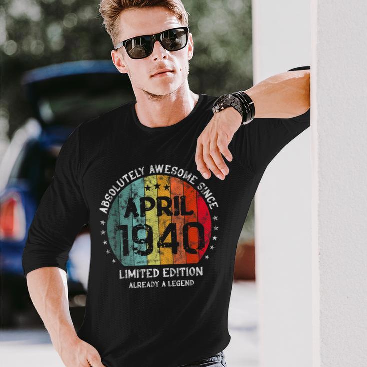 Fantastisch Seit April 1940 Männer Frauen Geburtstag Langarmshirts Geschenke für Ihn