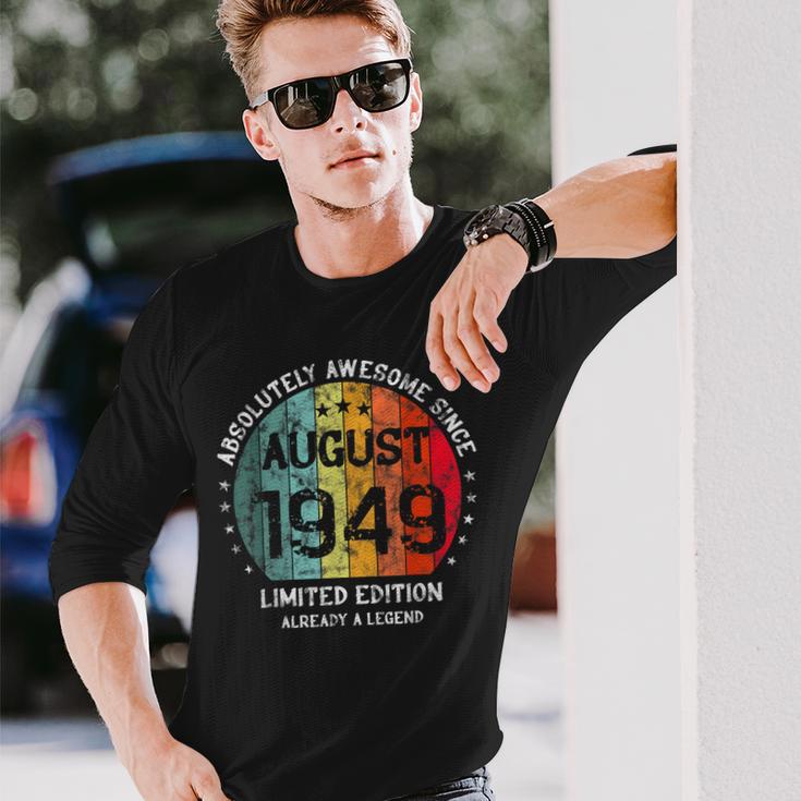 Fantastisch Seit August 1949 Männer Frauen Geburtstag Langarmshirts Geschenke für Ihn