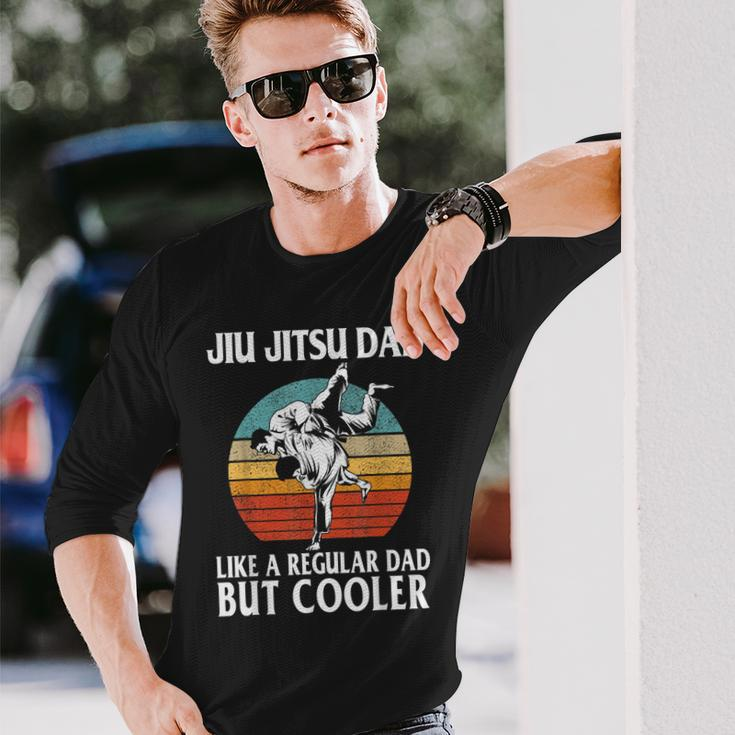 Father’S Day Jiu Jitsu Dad Training Father Vintage Long Sleeve T-Shirt Gifts for Him