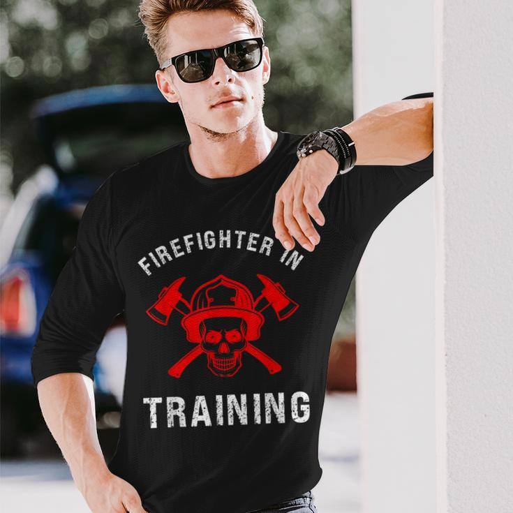 Firefighter In Training Future Fireman Fire Academy Long Sleeve T-Shirt T-Shirt Gifts for Him