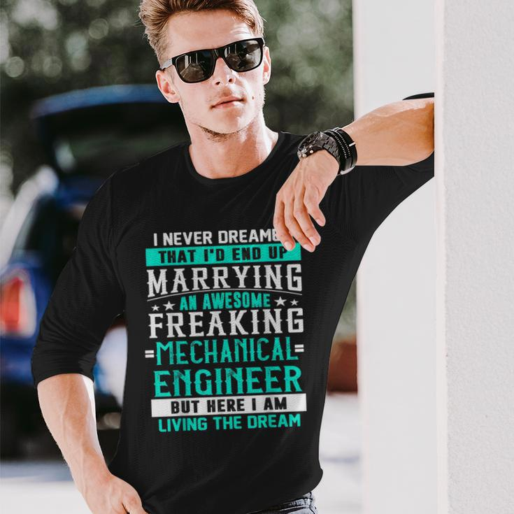 Freaking Awesome Mechanical Engineer Him Her Couples Long Sleeve T-Shirt T-Shirt Gifts for Him