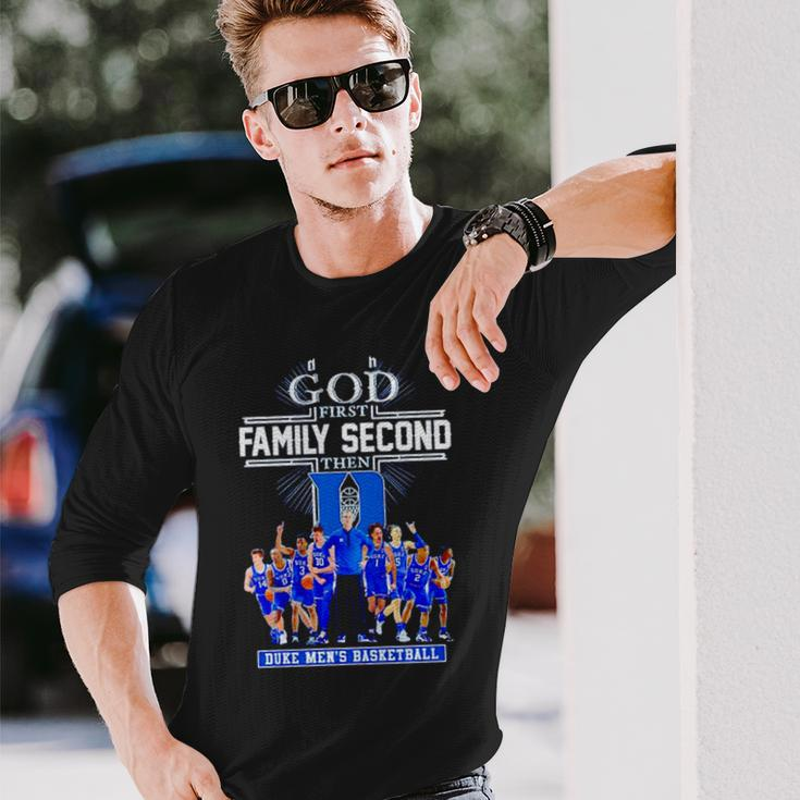 God First Second Then Duke Men’S Basketball Long Sleeve T-Shirt T-Shirt Gifts for Him