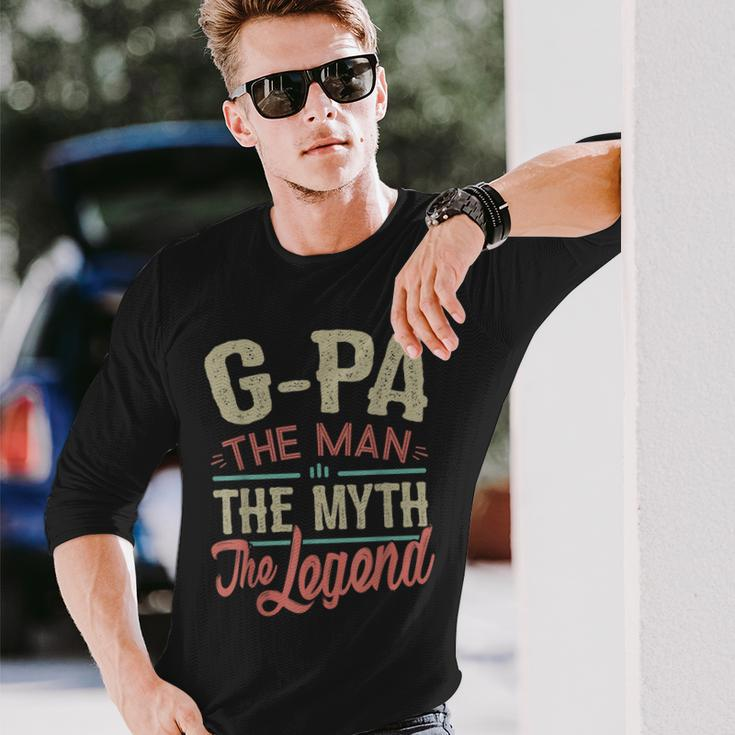 Gpa From Grandchildren Gpa The Myth The Legend Long Sleeve T-Shirt Gifts for Him