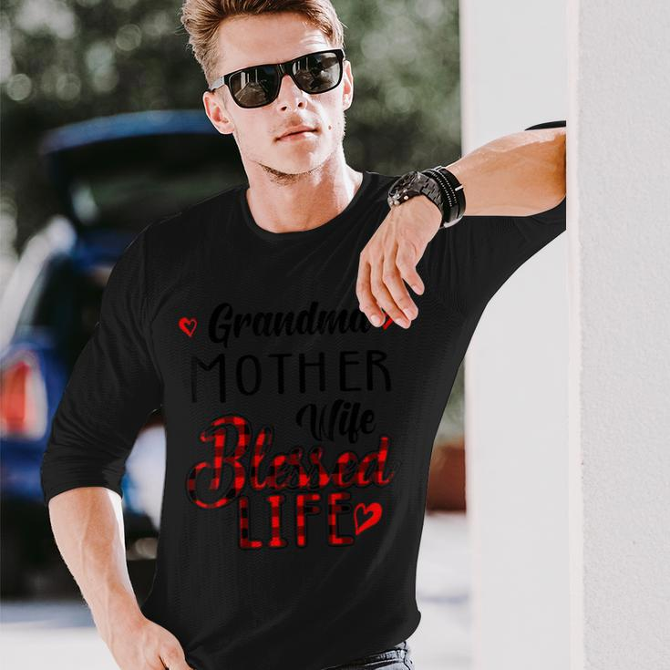 Grandma Mother Wife Blessed Life Long Sleeve T-Shirt T-Shirt Gifts for Him