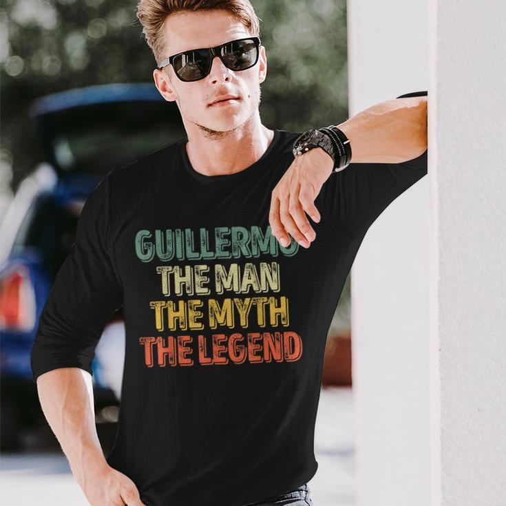 Guillermo The Man The Myth The Legend Name Guillermo Long Sleeve T-Shirt Gifts for Him