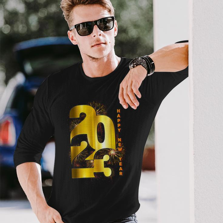 Happy New Year 2023 New Years Eve Party Supplies 2023 V2 Men Women Long Sleeve T-Shirt T-shirt Graphic Print Gifts for Him