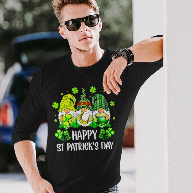 Happy St Patricks Day Irish Shamrock Love Lucky Leaf Long Sleeve T-Shirt Gifts for Him