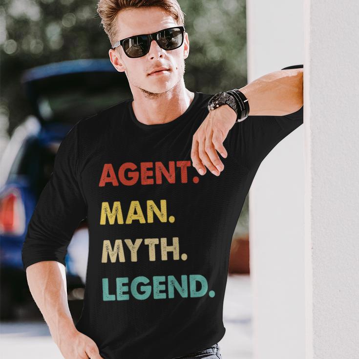 Herren Agent Mann Mythos Legende Langarmshirts Geschenke für Ihn