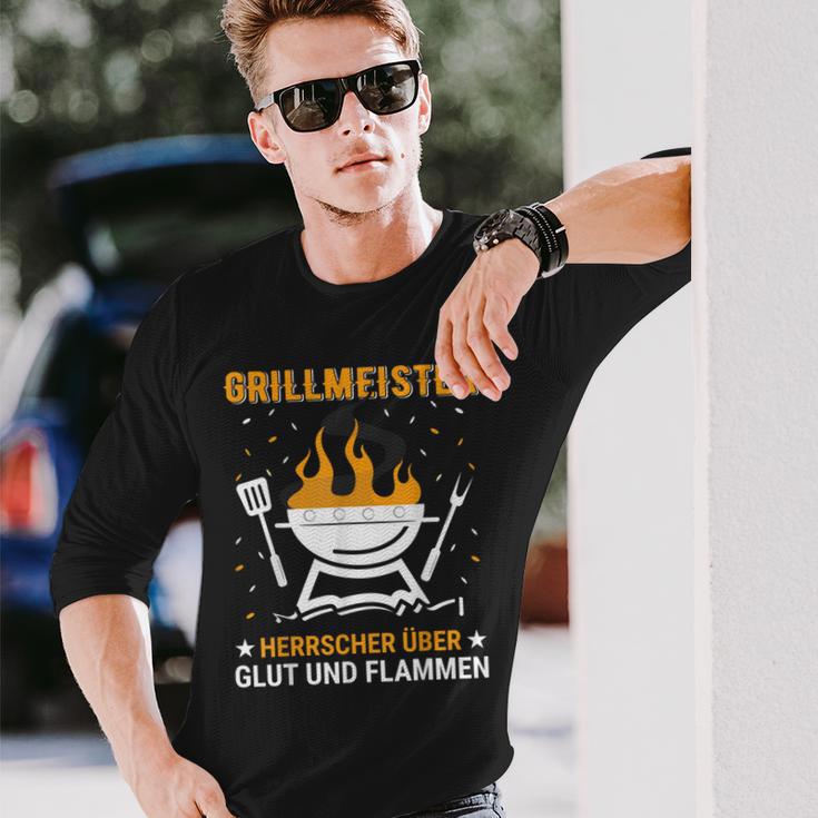 Herren Barbecue Und Grill Spruch Für Grillmeister Im Garten Langarmshirts Geschenke für Ihn