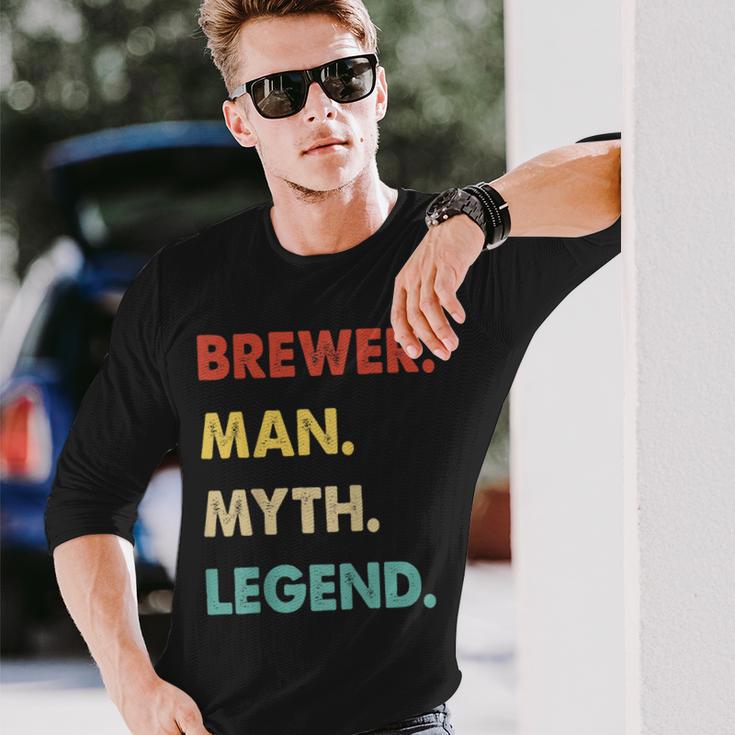 Herren Bierbrauer Mann Mythos Legende Langarmshirts Geschenke für Ihn