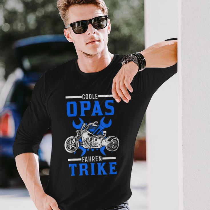 Herren Coole Opas Fahren Trike Trikefahrer Biker Triker Langarmshirts Geschenke für Ihn