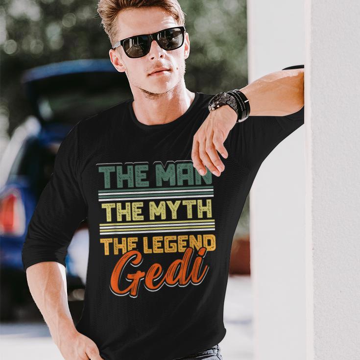 Herren Gedi Die Legende Taufgedi Langarmshirts Geschenke für Ihn