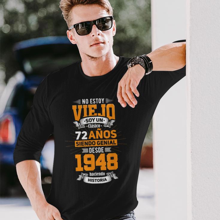 Herren Langarmshirts 72. Geburtstag Papa 2020, Spanisches Spruchdesign Geschenke für Ihn