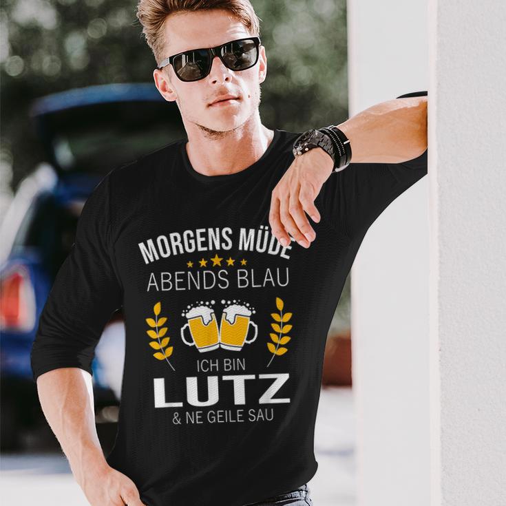 Herren Lutz Name Geschenk-Idee Geburtstag Lustiger Spruch Langarmshirts Geschenke für Ihn