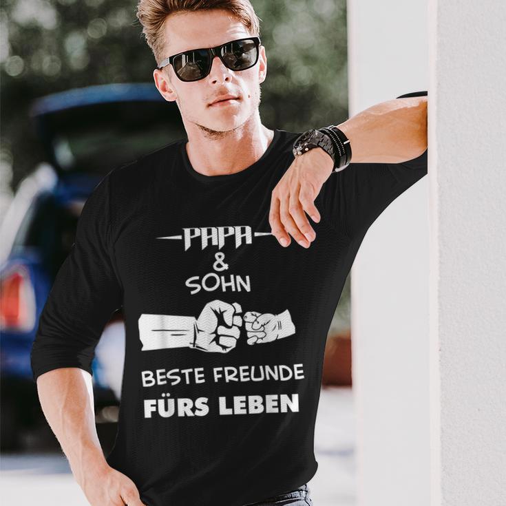 Herren Papa Vater Und Sohn Hände Geschenk Vatertag Geburtstag Langarmshirts Geschenke für Ihn