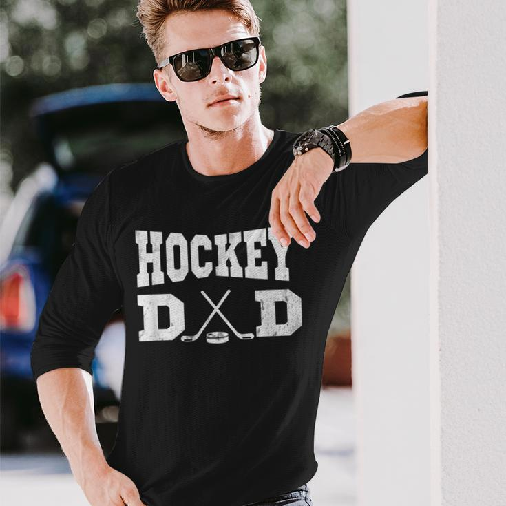 Hockey Dad Hockey Dad Long Sleeve T-Shirt Gifts for Him