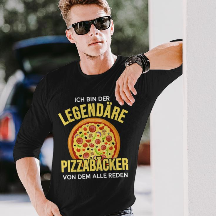 Ich Bin Der Legendäre Pizzabäcker Weltbester Pizzabäcker Langarmshirts Geschenke für Ihn