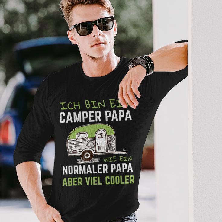 Ich Bin Ein Camper Papa Wie Ein Normaler Aber Viel Cooler Langarmshirts Geschenke für Ihn