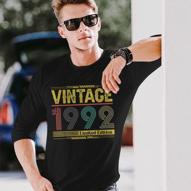 Jahrgang 1992 Limited Edition Jubiläumsgeburtstag Langarmshirts Geschenke für Ihn